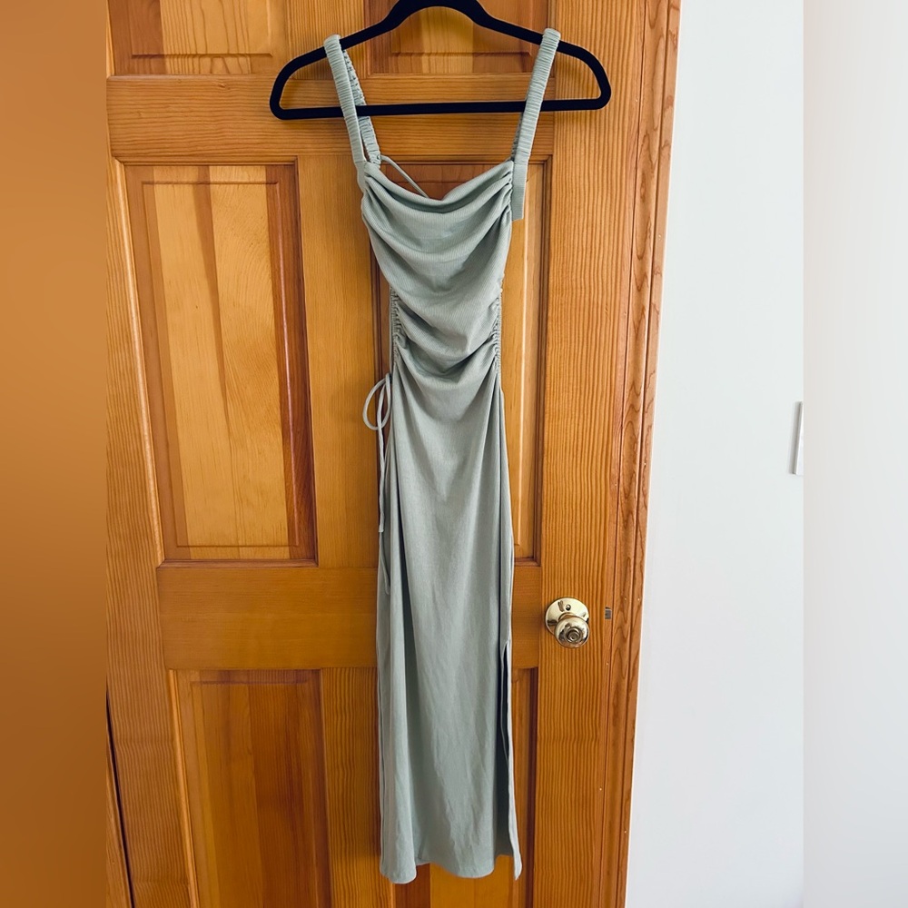 Princess Polly Lainey Midi Dress in Sage - Picture 3 of 7